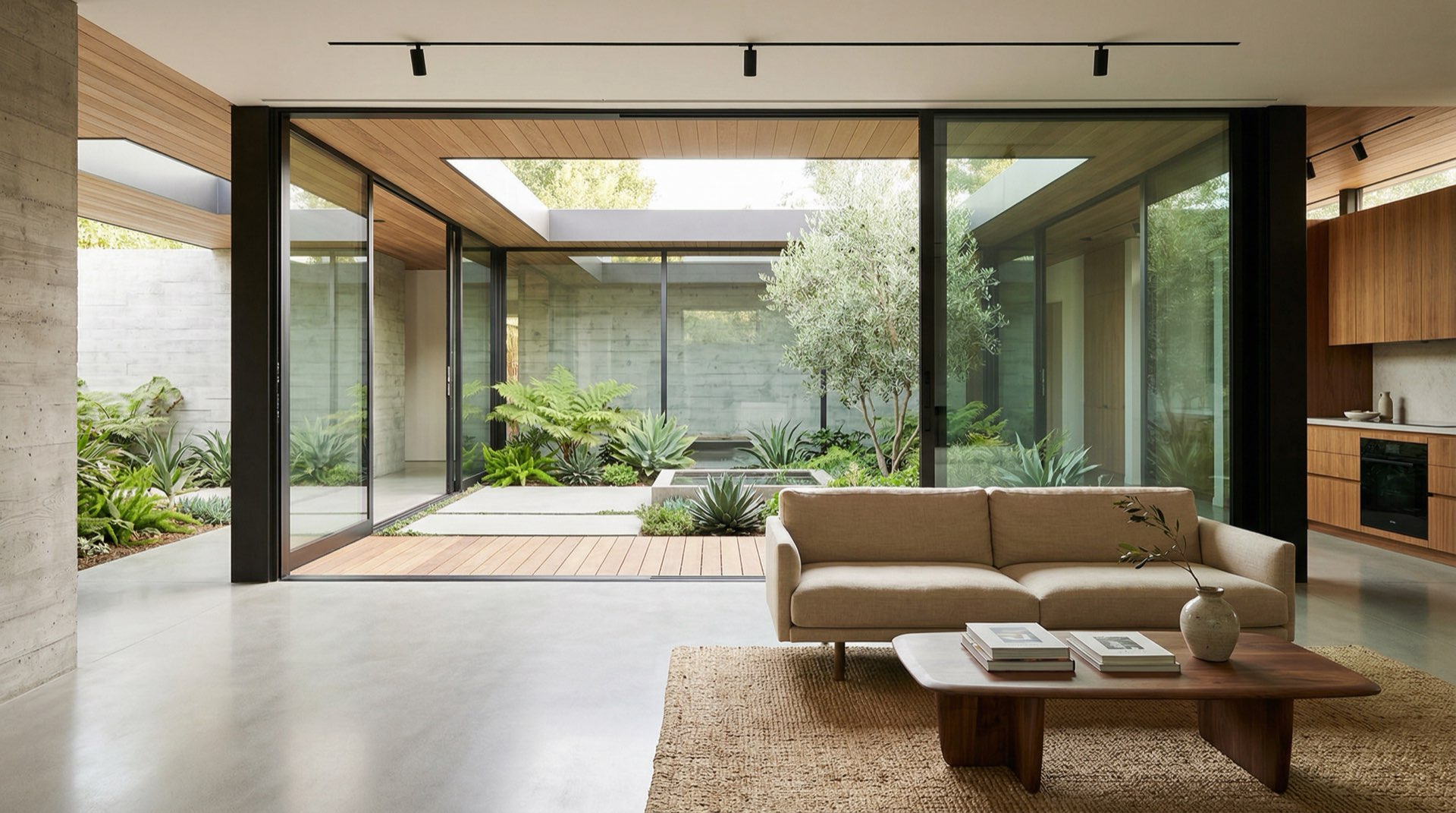 Modern architect-designed home interior