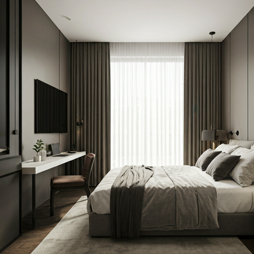 Luxe rental bedroom
