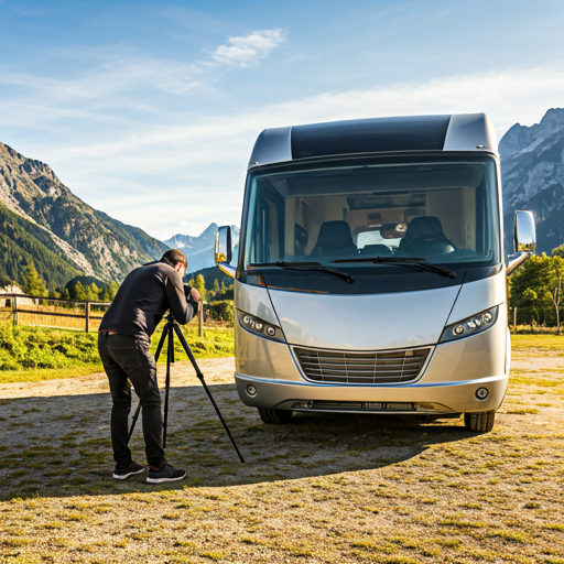 Online booking form for scheduling an RV photography session