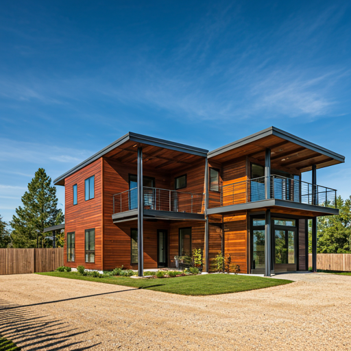 Newly constructed home exterior demonstrating builder craftsmanship