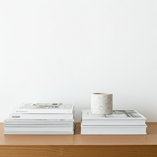 Collection of printed brochures showcasing various luxury property designs